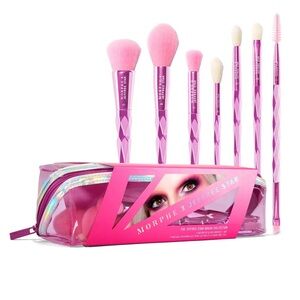 NEW Morphe X Jeffree Star 7 Custom Eye Face Brushes +Bag Authentic.